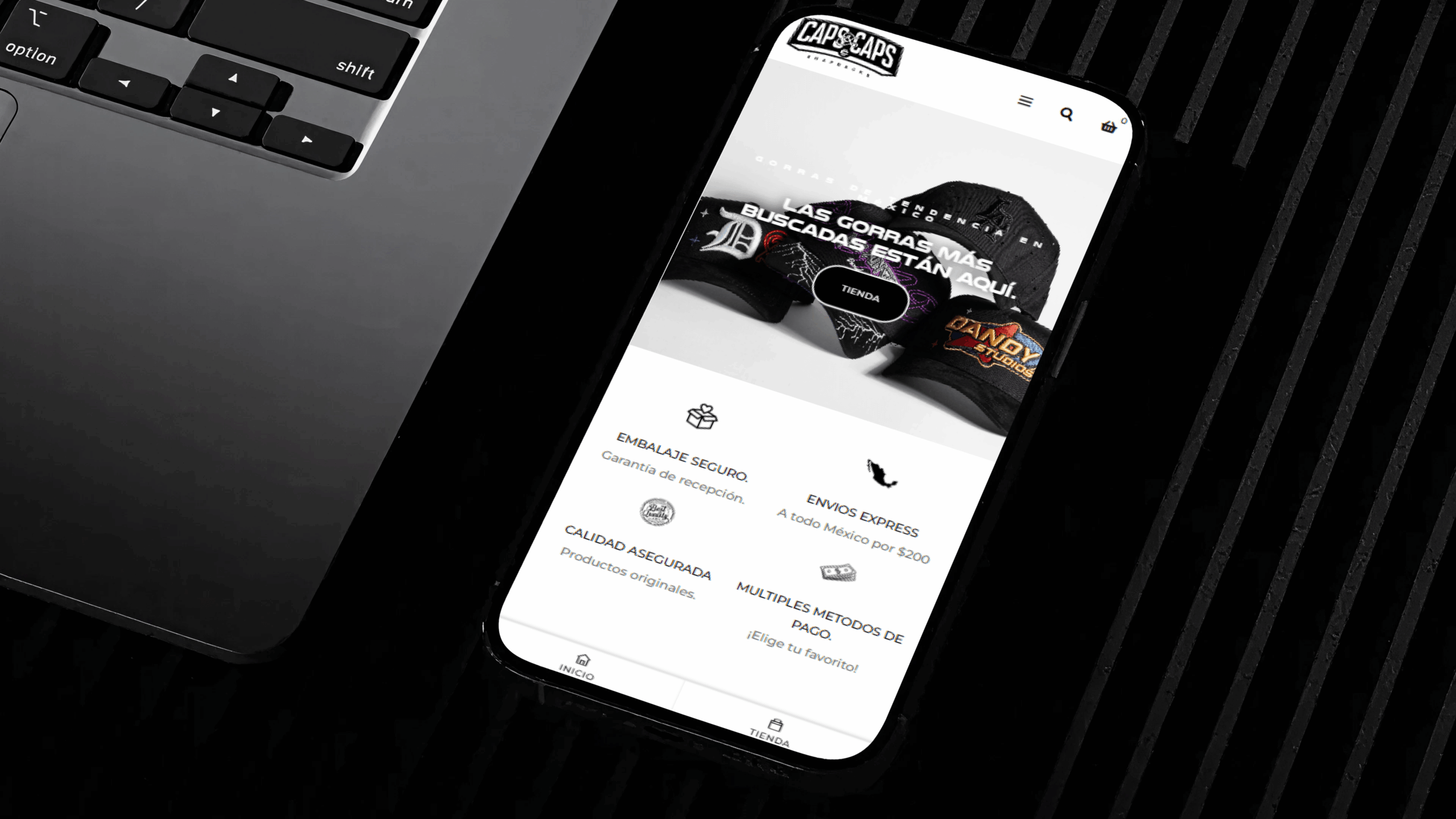 eCommerce Development for CapsNCaps